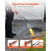 image:imageVEVOR Propane Torch Weed Burner High Output 1800000 BTU with 10 ft Hose Heavy Duty Blow Torch with Adjustable Flame amp Turbo Trigger Push Button Auto Igniter Flamethrower for Garden Ice Snow Road28 x 49 x 24 inch