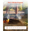 image:imageVEVOR Propane Torch Weed Burner High Output 1800000 BTU with 10 ft Hose Heavy Duty Blow Torch with Adjustable Flame amp Turbo Trigger Push Button Auto Igniter Flamethrower for Garden Ice Snow Road28 x 49 x 24 inch