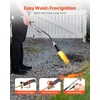 image:imageVEVOR Propane Torch Weed Burner High Output 1800000 BTU with 10 ft Hose Heavy Duty Blow Torch with Adjustable Flame amp Turbo Trigger Push Button Auto Igniter Flamethrower for Garden Ice Snow Road27in