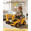 image:imageVEVOR Ride On Push Car for Toddlers Ages 19 Months Ride Racer Sit to Stand Toddler Ride On Toy Kids Ride On Car with Music Steering Horn amp Under Seat Storage Ride On Toy for Boys GirlsExcavator