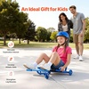 image:imageVEVOR Rideon Scooter 132 lbs Load Capacity Swing SidetoSide for Amazing Ride Powered by ZigZag Motion Drifts on Any Hard Surface Ages 4 BlueBlue