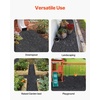 image:imageVEVOR Rubber Mulch Mat Roll 96 x 22 in Recycled Rubber Mulch Mat 05 Thick Cuttable Reduced Weed Growth NaturalLooking Weed Barrier Mat Permanent Walkway Pathway for Landscaping8 x 2