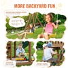image:imageVEVOR Swing Sets for Backyard with 1 Saucer Swing Seat 2 Belt Swing Seats 600lbs Load Capacity Swing Set Heavy Duty AFrame Metal Swing Stand and Adjustable Rope Swingset Outdoor for Kids9 in 1