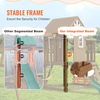 image:imageVEVOR Swing Sets for Backyard with 1 Saucer Swing Seat 2 Belt Swing Seats 600lbs Load Capacity Swing Set Heavy Duty AFrame Metal Swing Stand and Adjustable Rope Swingset Outdoor for Kids10 in 1