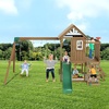 image:imageVEVOR Swing Sets for Backyard with 1 Saucer Swing Seat 2 Belt Swing Seats 600lbs Load Capacity Swing Set Heavy Duty AFrame Metal Swing Stand and Adjustable Rope Swingset Outdoor for Kids10 in 1