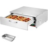 image:imageVEVOR Commercial Electric Drawer Warmer2 FullSize Pan Stainless Steel Food WarmerFreestanding Standard Warming Drawer Cabinet85F185F Wide Temperature Rangefor Restaurant Hotel Buffet amp Bakery2382 x 2165 x 961 in