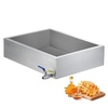 image:imageVEVOR Maple Syrup Evaporator Pan 175 Gal 24 x 24 x 7 Inch Maple Syrup 304 Stainless Steel Maple Syrup Pan Evaporator Pan with 1 Valve and 3 Heating Methods for Home Outdoor24 x 18 x 6 Inch