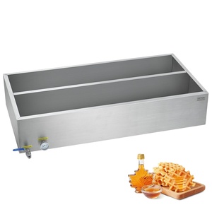 image:imageVEVOR Maple Syrup Evaporator Pan 175 Gal 24 x 24 x 7 Inch Maple Syrup 304 Stainless Steel Maple Syrup Pan Evaporator Pan with 1 Valve and 3 Heating Methods for Home Outdoor48 x 24 x 95 Inch