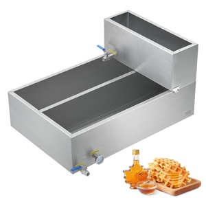 image:imageVEVOR Maple Syrup Evaporator Pan 175 Gal 24 x 24 x 7 Inch Maple Syrup 304 Stainless Steel Maple Syrup Pan Evaporator Pan with 1 Valve and 3 Heating Methods for Home Outdoor36 x 24 x 93 Inch