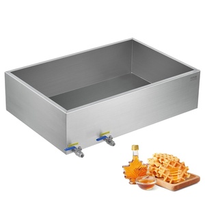 image:imageVEVOR Maple Syrup Evaporator Pan 175 Gal 24 x 24 x 7 Inch Maple Syrup 304 Stainless Steel Maple Syrup Pan Evaporator Pan with 1 Valve and 3 Heating Methods for Home Outdoor36 x 24 x 95 Inch