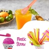 image:imageVEVOR 300W Ice Crusher 440LBSH with 100 Count 6oz Snow Cone Cups and 100 8 Neon Spoon Straws