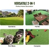image:imageVEVOR Artificial Grass 12 x 7 ft Fake Grass Turf Rug 06 in Pile Height Realistic Synthetic Lawn Carpet Roll Mat Easy Clean Drainage Holes for Patio Garden Balcony Outdoor Indoor Decor Green5 x 10 FT