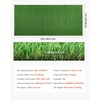 image:imageVEVOR Artificial Grass 12 x 7 ft Fake Grass Turf Rug 06 in Pile Height Realistic Synthetic Lawn Carpet Roll Mat Easy Clean Drainage Holes for Patio Garden Balcony Outdoor Indoor Decor Green15 x 7 FT