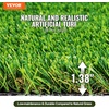 image:imageVEVOR Artificial Grass 12 x 7 ft Fake Grass Turf Rug 06 in Pile Height Realistic Synthetic Lawn Carpet Roll Mat Easy Clean Drainage Holes for Patio Garden Balcony Outdoor Indoor Decor Green3 x 5 FT