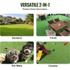 image:imageVEVOR Artificial Grass 12 x 7 ft Fake Grass Turf Rug 06 in Pile Height Realistic Synthetic Lawn Carpet Roll Mat Easy Clean Drainage Holes for Patio Garden Balcony Outdoor Indoor Decor Green3 x 5 FT