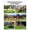 image:imageVEVOR Artificial Grass 12 x 7 ft Fake Grass Turf Rug 06 in Pile Height Realistic Synthetic Lawn Carpet Roll Mat Easy Clean Drainage Holes for Patio Garden Balcony Outdoor Indoor Decor Green15 x 7 FT