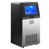 image:imageVEVOR Commercial Ice Maker Machine with Pump 150 lbs24h with 30 lbs Storage Capacity BuiltinFreestandingUnder Counter Stainless Steel Ice Maker with LED Display amp SelfCleaning for Home Bar120lbs24Hwith Pump