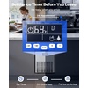 image:imageVEVOR Commercial Ice Maker Machine with Pump 150 lbs24h with 30 lbs Storage Capacity BuiltinFreestandingUnder Counter Stainless Steel Ice Maker with LED Display amp SelfCleaning for Home Bar130lbs24HMoonShaped Icewith Pump