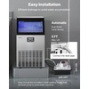 image:imageVEVOR Commercial Ice Maker Machine with Pump 150 lbs24h with 30 lbs Storage Capacity BuiltinFreestandingUnder Counter Stainless Steel Ice Maker with LED Display amp SelfCleaning for Home Bar130lbs24HMoonShaped Icewith Pump