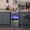 image:imageVEVOR Commercial Ice Maker Machine with Pump 150 lbs24h with 30 lbs Storage Capacity BuiltinFreestandingUnder Counter Stainless Steel Ice Maker with LED Display amp SelfCleaning for Home Bar130lbs24Hwith Pump