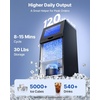 image:imageVEVOR Commercial Ice Maker Machine with Pump 150 lbs24h with 30 lbs Storage Capacity BuiltinFreestandingUnder Counter Stainless Steel Ice Maker with LED Display amp SelfCleaning for Home Bar120lbs24Hwith Pump