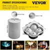 image:imageVEVOR Ice Ball Press Kit Anodized 7075 Aluminum wSilicone Moulds Large Mat Stainless Steel Tong amp Two Glasses Double Size Crystal Clear Rounds Whiskeys Cocktails on Parties amp Holidays Silver