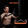 image:imageVEVOR LAT Pulldown Attachments Cable Machine Rowing Tbar Vbar Tricep Pull Down Bar Back Strength Training Rubber Coated Handle Grip Bicep Curl Tricep LAT Pulldown Bar for Home Gym Fitness24x55x67