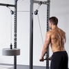 image:imageVEVOR LAT Pulldown Attachments Cable Machine Rowing Tbar Vbar Tricep Pull Down Bar Back Strength Training Rubber Coated Handle Grip Bicep Curl Tricep LAT Pulldown Bar for Home Gym FitnessSet with 2 Bars