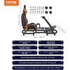 image:imageVEVOR Racing Wheel Stand Racing Cockpit with Wheels for Logitech G923 G920 G29 amp Thrustmaster T248P Heavy Duty Steel Adjustable Cockpit Max Load 330 LBSLarge Base with Wheels