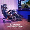 image:imageVEVOR Racing Wheel Stand Racing Cockpit with Wheels for Logitech G923 G920 G29 amp Thrustmaster T248P Heavy Duty Steel Adjustable Cockpit Max Load 330 LBSLarge Base with Wheels