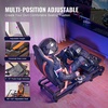 image:imageVEVOR Racing Wheel Stand Racing Cockpit with Wheels for Logitech G923 G920 G29 amp Thrustmaster T248P Heavy Duty Steel Adjustable Cockpit Max Load 330 LBSLarge Base with Wheels