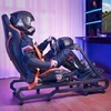 image:imageVEVOR Racing Wheel Stand Racing Cockpit with Wheels for Logitech G923 G920 G29 amp Thrustmaster T248P Heavy Duty Steel Adjustable Cockpit Max Load 330 LBSLarge Base with Wheels