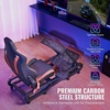 image:imageVEVOR Racing Wheel Stand Racing Cockpit with Wheels for Logitech G923 G920 G29 amp Thrustmaster T248P Heavy Duty Steel Adjustable Cockpit Max Load 330 LBSLarge Base with Wheels