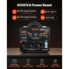 image:imageVEVOR Voltage Auto Converter Transformer 6000VA Heavy Duty Step UpDown Power Transformer 110V to 220V and 220V to 110V with 3 US Outlets 3 EU Outlets LCD Display Circuit Breaker Protection