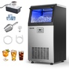 image:imageVEVOR Commercial Ice Maker Machine with Pump 150 lbs24h with 30 lbs Storage Capacity BuiltinFreestandingUnder Counter Stainless Steel Ice Maker with LED Display amp SelfCleaning for Home Bar100lbs24Hwith Pump