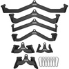 image:imageVEVOR LAT Pulldown Attachments Cable Machine Rowing Tbar Vbar Tricep Pull Down Bar Back Strength Training Rubber Coated Handle Grip Bicep Curl Tricep LAT Pulldown Bar for Home Gym Fitness7PCS