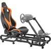 image:imageVEVOR Racing Wheel Stand Racing Cockpit with Wheels for Logitech G923 G920 G29 amp Thrustmaster T248P Heavy Duty Steel Adjustable Cockpit Max Load 330 LBSLarge Base with Wheels