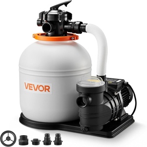image:imageVEVOR 10 in Sand Filter Pump for Above Ground Pool 033 HP 3000 GPH Swimming Pool Sand Filter Pump with PreAssembled Core amp LeakResistant Design 6Way Valve HighEfficiency Filtration for Pools16inch
