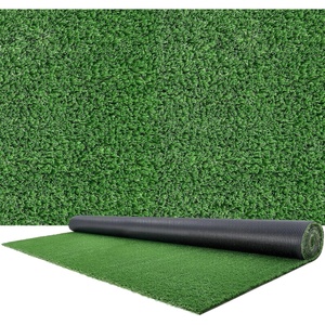 image:imageVEVOR Artificial Grass 12 x 7 ft Fake Grass Turf Rug 06 in Pile Height Realistic Synthetic Lawn Carpet Roll Mat Easy Clean Drainage Holes for Patio Garden Balcony Outdoor Indoor Decor Green12 x 7 FT