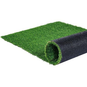 image:imageVEVOR Artificial Grass 12 x 7 ft Fake Grass Turf Rug 06 in Pile Height Realistic Synthetic Lawn Carpet Roll Mat Easy Clean Drainage Holes for Patio Garden Balcony Outdoor Indoor Decor Green6 x 10 Rectangular