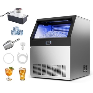 image:imageVEVOR Commercial Ice Maker Machine with Pump 150 lbs24h with 30 lbs Storage Capacity BuiltinFreestandingUnder Counter Stainless Steel Ice Maker with LED Display amp SelfCleaning for Home Bar440lbs24Hwith Pump