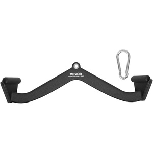image:imageVEVOR LAT Pulldown Attachments Cable Machine Rowing Tbar Vbar Tricep Pull Down Bar Back Strength Training Rubber Coated Handle Grip Bicep Curl Tricep LAT Pulldown Bar for Home Gym Fitness24x55x67