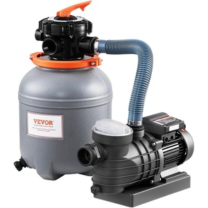 image:imageVEVOR Sand Filter Pump for Above Ground Pool 12 in 3000 GPH 12 HP Swimming Pool Sand Filter Pump System Krystal Clear with 6Way MultiPort Valve amp Strainer Basket Easy Installation for Pools