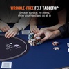 image:imageVEVOR 10 Player Poker Table Foldable Portable Folding Card Board Game Table Casino Leisure Table Blackjack Texas Holdem Table with Padded Rails and Stainless Steel Cup HoldersBlue 84 inBlue