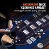 image:imageVEVOR 10 Player Poker Table Foldable Portable Folding Card Board Game Table Casino Leisure Table Blackjack Texas Holdem Table with Padded Rails and Stainless Steel Cup HoldersBlue 84 inBlue