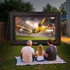 image:imageVEVOR 16FT Inflatable Projector Screen Inflatable Movie Screen Outdoor with 250W Air Blower Projector Screen Oxford Fabric Material Blow Up Screen for Outdoor Backyard Home Theater Theme PartyQCPJ16FTD