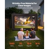 image:imageVEVOR 16FT Inflatable Projector Screen Inflatable Movie Screen Outdoor with 250W Air Blower Projector Screen Oxford Fabric Material Blow Up Screen for Outdoor Backyard Home Theater Theme PartyQCPJ16FTD