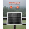 image:imageVEVOR 20W 12V Solar Panel Battery Charger Solar Battery Trickle Charger Maintainer with Builtin Controller amp 060 Adjustable Pole Mount Bracket IP67 for Gate Fence Farm Lawn Fit 15  3 Poles