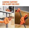 image:imageVEVOR Bar Clamps for Woodworking 2Pack 24 OneHanded ClampSpreader QuickChange F Clamp with 300 lbs Load Limit Highstrength Plastic and Carbon Steel Wood Clamps for Woodworking Metal Working