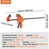 image:imageVEVOR Bar Clamps for Woodworking 2Pack 24 OneHanded ClampSpreader QuickChange F Clamp with 300 lbs Load Limit Highstrength Plastic and Carbon Steel Wood Clamps for Woodworking Metal Working